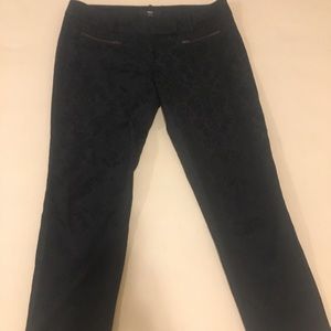 Black, argyle, patterned pants